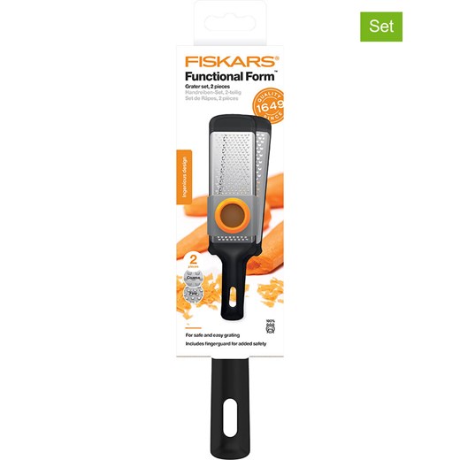 Fiskars 2-częściowy zestaw &quot;Functional Form&quot; w kolorze srebrnym - wys. 31,8 cm ze sklepu Limango Polska w kategorii Akcesoria kuchenne - zdjęcie 183898062