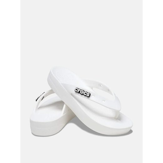 Crocs klapki damskie na platformie casualowe z gumy 