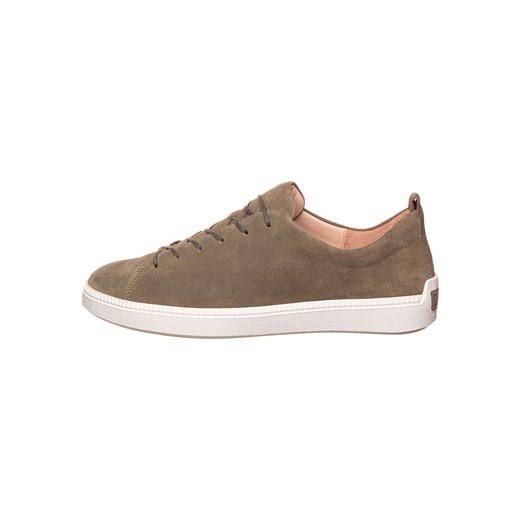 Think! Skórzane sneakersy w kolorze khaki ze sklepu Limango Polska w kategorii Buty sportowe damskie - zdjęcie 183898544