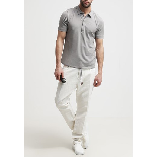 Esprit Spodnie materiałowe off white zalando zielony bez wzorów/nadruków