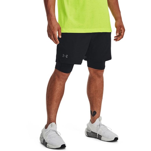 Under Armour Szorty funkcyjne 2w1 w kolorze czarnym ze sklepu Limango Polska w kategorii Spodenki męskie - zdjęcie 183899284