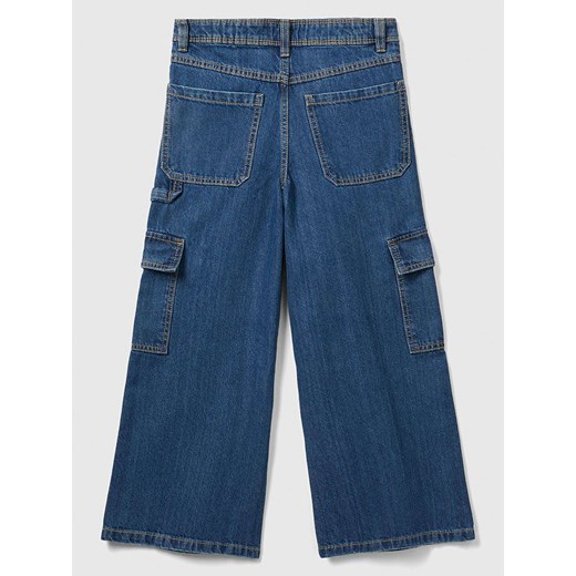 Benetton Bojówki dżinsowe - Comfort fit - w kolorze niebieskim 130 Limango Polska wyprzedaż