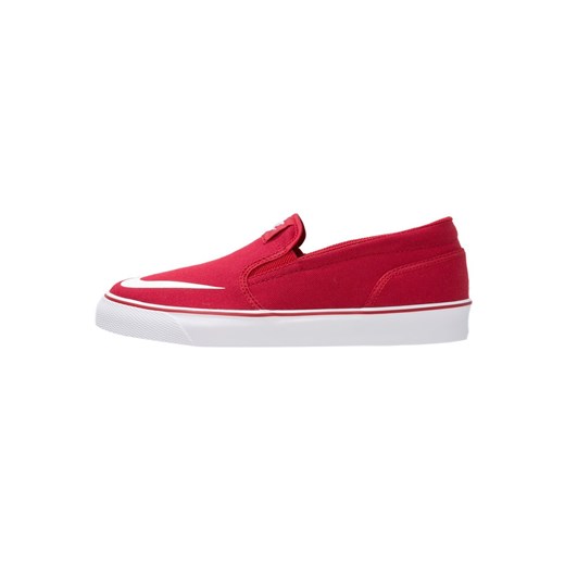 Nike Sportswear TOKI  Półbuty wsuwane red/white zalando czerwony abstrakcyjne wzory