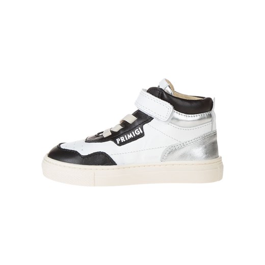 Primigi Skórzane sneakersy w kolorze srebrno-biało-czarnym ze sklepu Limango Polska w kategorii Buty zimowe dziecięce - zdjęcie 183900571
