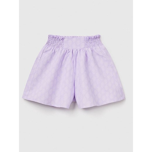 Benetton Lniane szorty w kolorze fioletowym 168 Limango Polska wyprzedaż