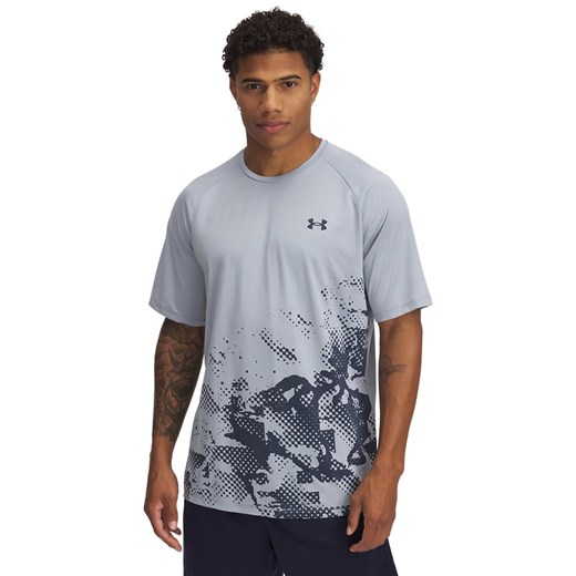 Under Armour Koszulka sportowa w kolorze błękitno-granatowym ze sklepu Limango Polska w kategorii T-shirty męskie - zdjęcie 183902200