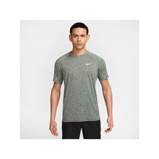 Męska melanżowa koszulka kąpielowa z krótkim rękawem Hydroguard Nike - Zieleń ze sklepu Nike poland w kategorii T-shirty męskie - zdjęcie 183902990