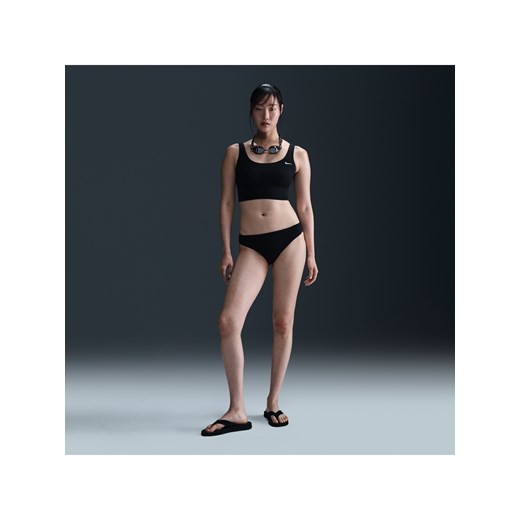 Damski dół od bikini Hipster Nike Swim Essential - Czerń ze sklepu Nike poland w kategorii Stroje kąpielowe - zdjęcie 183903000