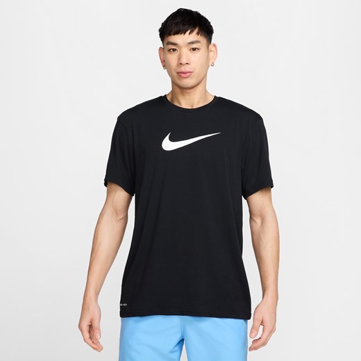 T-shirt męski Nike czarny wiosenny z jerseyu