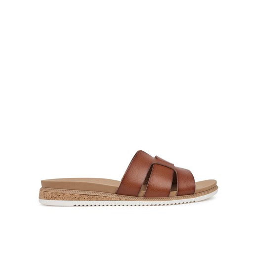 Skechers Klapki BOBS Desert Kiss Low-Peak Look 114707/CSNT Brązowy ze sklepu MODIVO w kategorii Klapki damskie - zdjęcie 183904181