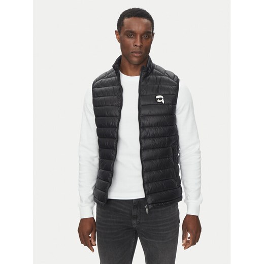 KARL LAGERFELD Kamizelka 505711 500590 Czarny Regular Fit ze sklepu MODIVO w kategorii Kamizelki męskie - zdjęcie 183904194