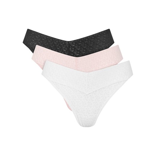 Calvin Klein Underwear Komplet 3 par fig klasycznych LV00QD5305 Kolorowy ze sklepu MODIVO w kategorii Majtki damskie - zdjęcie 183904270
