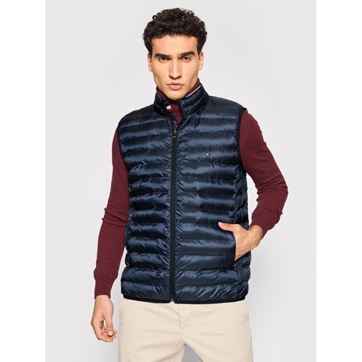 Tommy Hilfiger Kamizelka Core Circular MW0MW18762 Granatowy Regular Fit ze sklepu MODIVO w kategorii Kamizelki męskie - zdjęcie 183904354