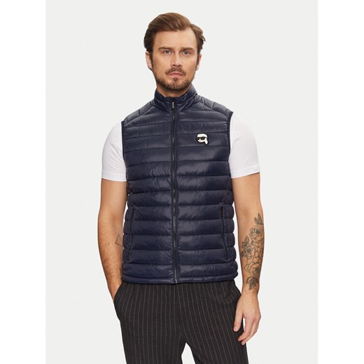 KARL LAGERFELD Kamizelka 505711 Granatowy Regular Fit ze sklepu MODIVO w kategorii Kamizelki męskie - zdjęcie 183904360