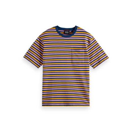 Scotch &amp; Soda Koszulka w kolorze jasnoróżowo-granatowo-żółtym ze sklepu Limango Polska w kategorii T-shirty męskie - zdjęcie 183905481