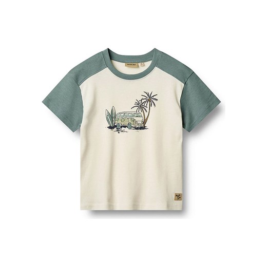 Wheat Koszulka &quot;Hector&quot; w kolorze biało-zielonym ze sklepu Limango Polska w kategorii T-shirty chłopięce - zdjęcie 183905603