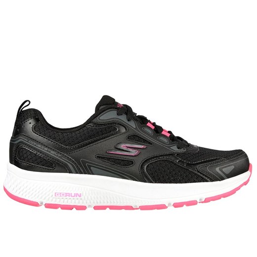 Buty damskie Skechers Go Run Consistent 128075BKPK - czarne ze sklepu streetstyle24.pl w kategorii Buty sportowe damskie - zdjęcie 183906050