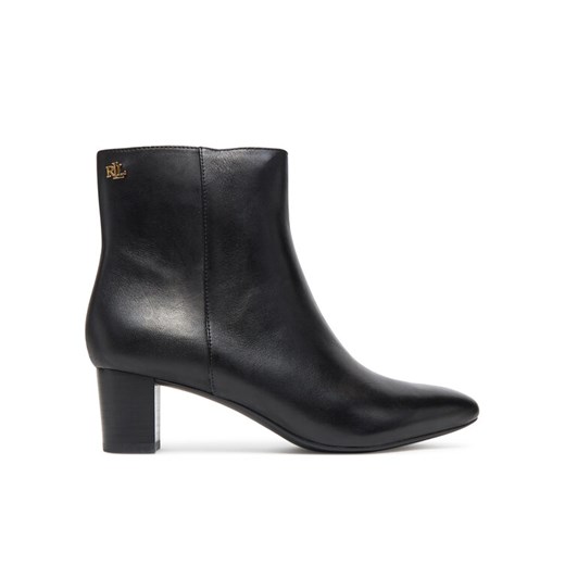Botki LAUREN RALPH LAUREN 802967842001 Czarny ze sklepu eobuwie.pl w kategorii Botki - zdjęcie 183906213