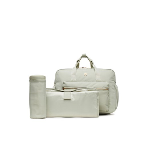 Torba Tommy Hilfiger Th Essential Changing Bag AU0AU01997 Zielony ze sklepu eobuwie.pl w kategorii Torby podróżne - zdjęcie 183906230