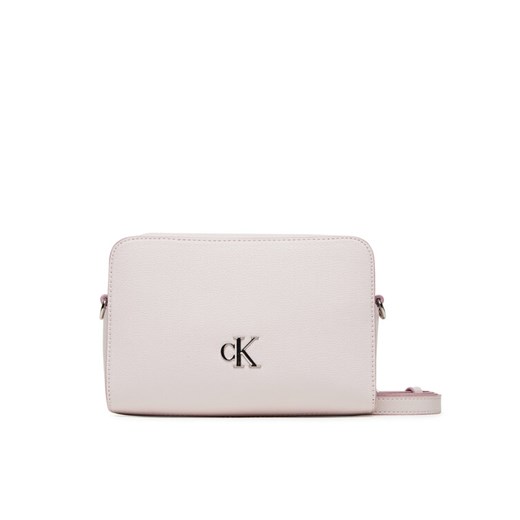 Torebka Calvin Klein Jeans Minimal Monogram Ew Camera Bag LV04K3162G Écru ze sklepu eobuwie.pl w kategorii Listonoszki - zdjęcie 183906301