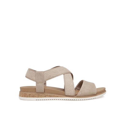 Sandały Skechers BOBS Desert Kiss Low 114705/TPE Beżowy ze sklepu eobuwie.pl w kategorii Sandały damskie - zdjęcie 183906374