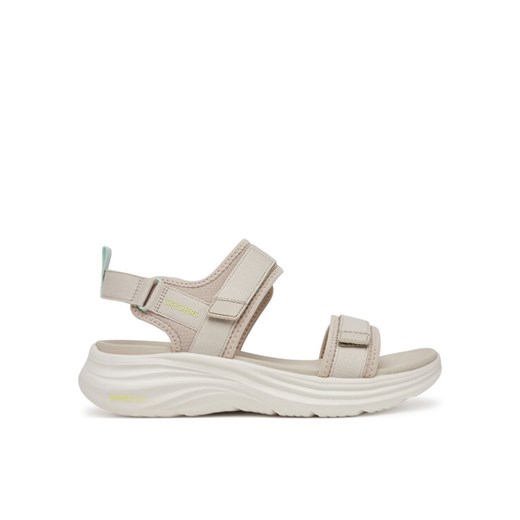 Sandały Skechers Vapor Foam-Laidback Moments 120009/NTAQ Beżowy ze sklepu eobuwie.pl w kategorii Sandały damskie - zdjęcie 183906380