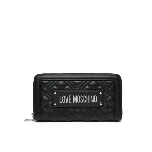 LOVE MOSCHINO Duży Portfel Damski JC5600PP1MLA000B Czarny ze sklepu MODIVO w kategorii Portfele damskie - zdjęcie 183907540