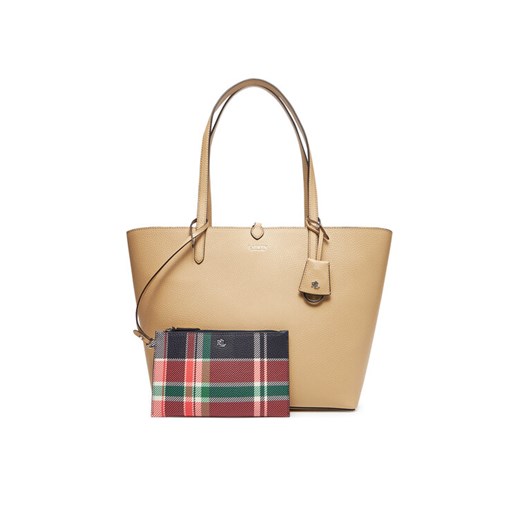 LAUREN RALPH LAUREN Torebka 431795329071 Beżowy ze sklepu MODIVO w kategorii Torebki damskie - zdjęcie 183907553