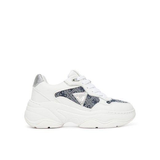 Guess Sneakersy FLTHP4 FAL12 Biały ze sklepu MODIVO w kategorii Buty sportowe damskie - zdjęcie 183907603