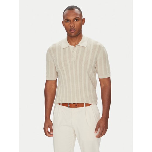 Baldessarini Polo B4 50024.5232 Błękitny Slim Fit ze sklepu MODIVO w kategorii T-shirty męskie - zdjęcie 183907691