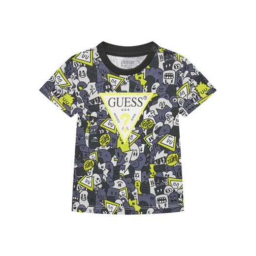 Guess T-Shirt N5YI04 K8HM4 Szary Regular Fit ze sklepu MODIVO w kategorii T-shirty chłopięce - zdjęcie 183907694