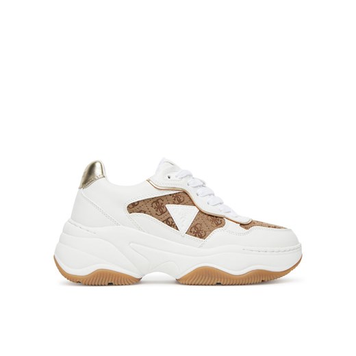 Guess Sneakersy FLTHP4 FAL12 Biały ze sklepu MODIVO w kategorii Buty sportowe damskie - zdjęcie 183907772