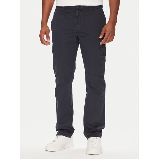 Tommy Hilfiger Spodnie materiałowe Denton MW0MW39695 Granatowy Straight Fit ze sklepu MODIVO w kategorii Spodnie męskie - zdjęcie 183907794