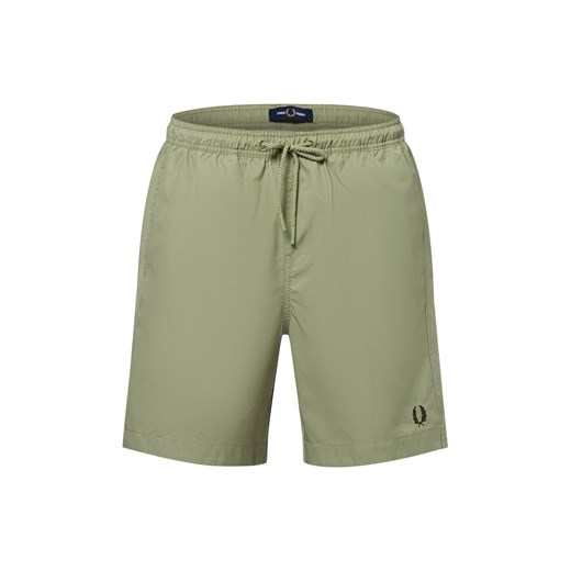 Fred Perry Męskie spodenki kąpielowe Mężczyźni seledynowy jednolity ze sklepu vangraaf w kategorii Kąpielówki - zdjęcie 183909472