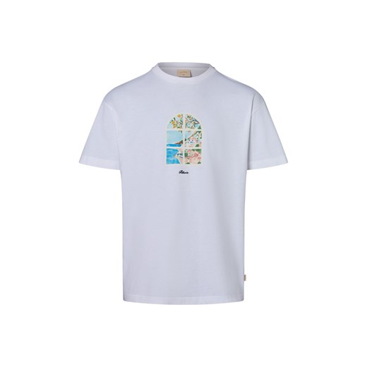 BLKVIS Koszulka męska Mężczyźni Bawełna biały jednolity ze sklepu vangraaf w kategorii T-shirty męskie - zdjęcie 183909523