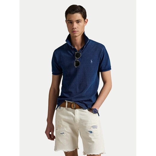 Polo Ralph Lauren Polo 710970581001 Granatowy Slim Fit ze sklepu MODIVO w kategorii T-shirty męskie - zdjęcie 183910651