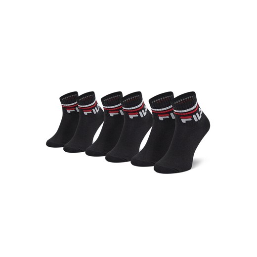 Fila Zestaw 3 par wysokich skarpet dziecięcych Calza Quarter F8338 Czarny ze sklepu MODIVO w kategorii Skarpetki dziecięce - zdjęcie 183910680