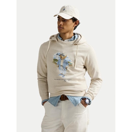 Polo Ralph Lauren Bluza 710966739001 Beżowy Regular Fit ze sklepu MODIVO w kategorii Bluzy męskie - zdjęcie 183910720