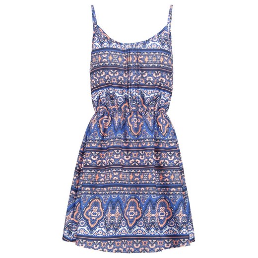New Look Sukienka letnia blue zalando fioletowy abstrakcyjne wzory