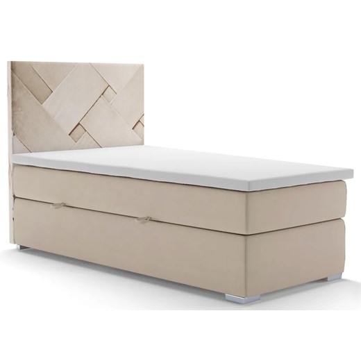 Pojedyncze łóżko boxspring 90x200 S4-C66 ze sklepu Edinos.pl w kategorii Łóżka i materace - zdjęcie 183912754
