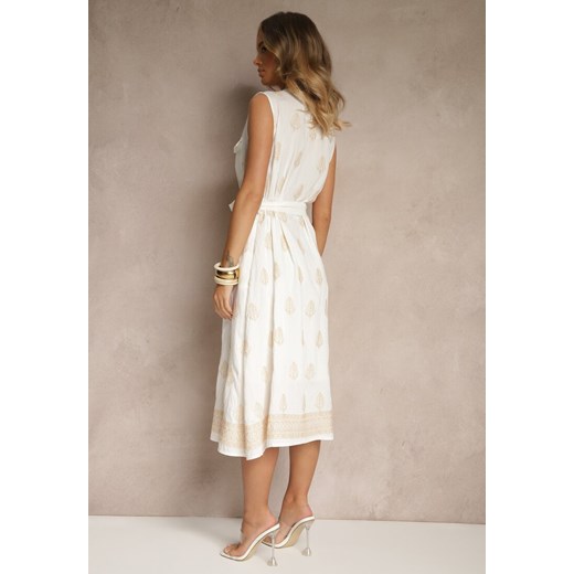 Sukienka Renee na uczelnię midi klasyczna z wiskozy luźna 