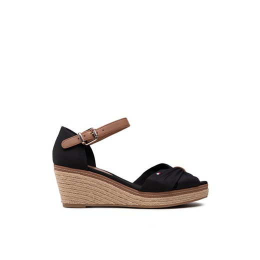 Espadryle Tommy Hilfiger Elba 40D FW0FW00906 Czarny ze sklepu eobuwie.pl w kategorii Espadryle damskie - zdjęcie 183913480