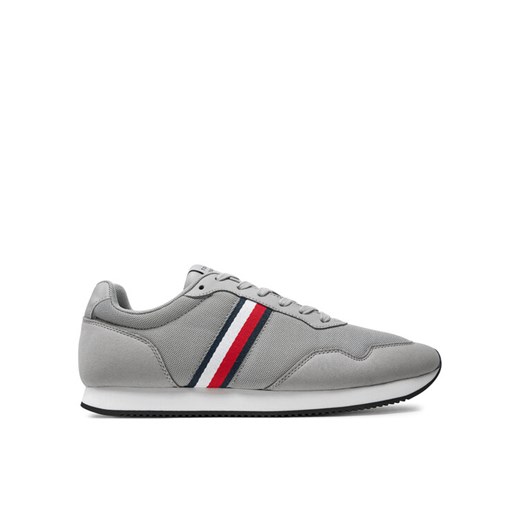 Sneakersy Tommy Hilfiger Lo Runner Mix FM0FM04958 Szary Tommy Hilfiger 42 eobuwie.pl