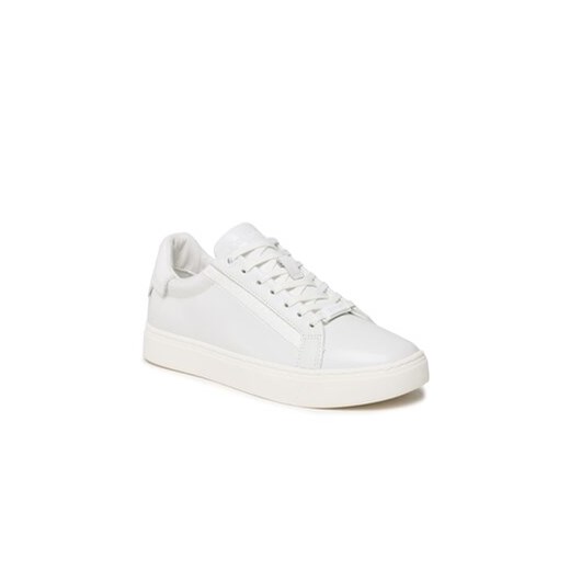 Sneakersy Calvin Klein Clean Cup Lace-Nano Mono Mix HW0HW01592 Biały Calvin Klein 38 eobuwie.pl