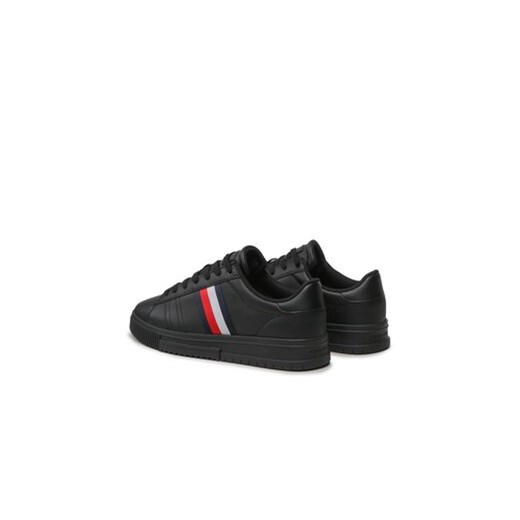 Sneakersy Tommy Hilfiger Supercup Leather FM0FM04706 Czarny Tommy Hilfiger 44 eobuwie.pl
