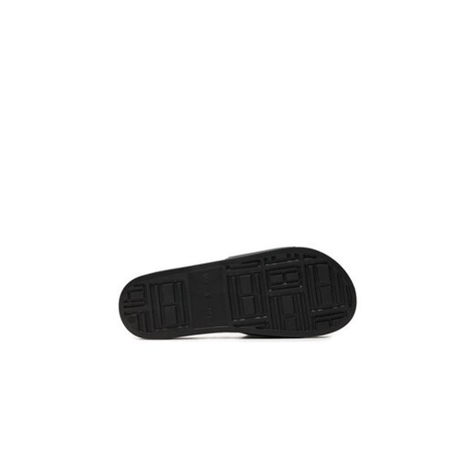 Klapki Tommy Hilfiger Hilfiger Raised Pool Slide FM0FM05022 Czarny Tommy Hilfiger 43 eobuwie.pl