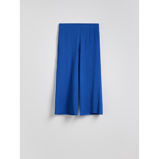 Reserved - Spodnie culotte - granatowy Reserved L Reserved