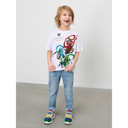 Sinsay - Koszulka Ninjago - biały ze sklepu Sinsay w kategorii T-shirty chłopięce - zdjęcie 183916393