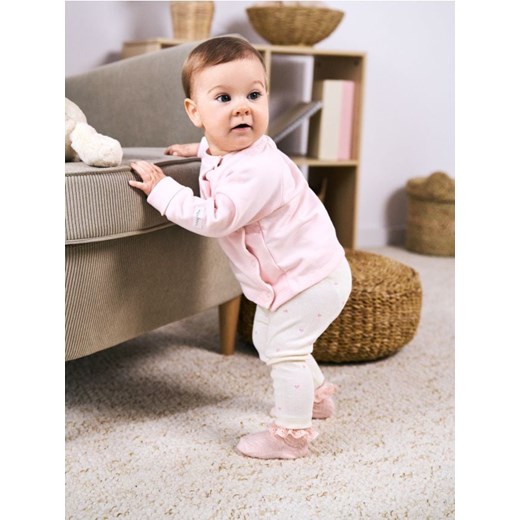 Sinsay - Bluza z ozdobnym haftem - różowy Sinsay 62 (1-3 m) Sinsay