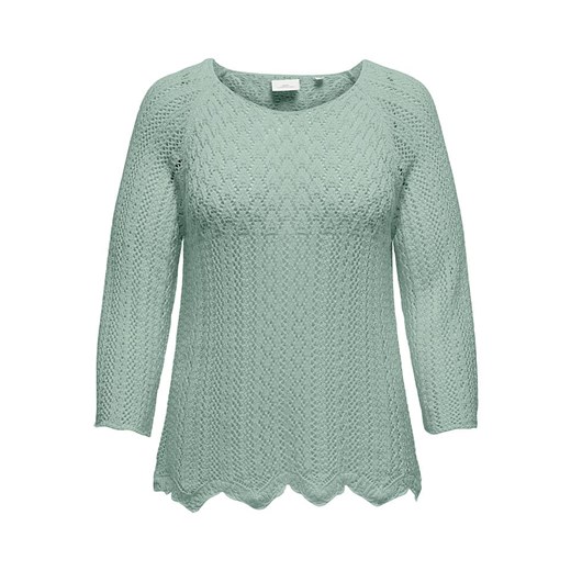 ONLY Carmakoma Sweter w kolorze miętowym ze sklepu Limango Polska w kategorii Swetry damskie - zdjęcie 183918170